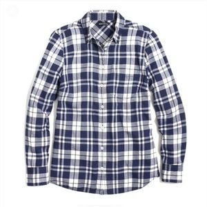 J. Crew Flannel Shirt - Arctic Ocean - Size: XXS